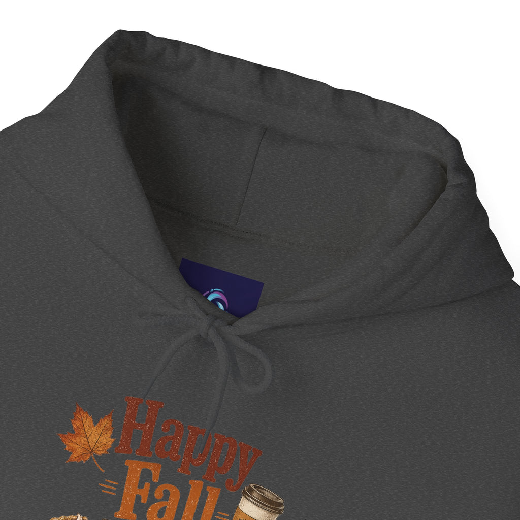 Adult Hoodie - Happy Fall Y'all" Pumpkin, Pie & Coffee - Autumn Sweatshirt