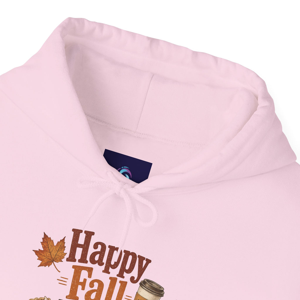 Adult Hoodie - Happy Fall Y'all" Pumpkin, Pie & Coffee - Autumn Sweatshirt