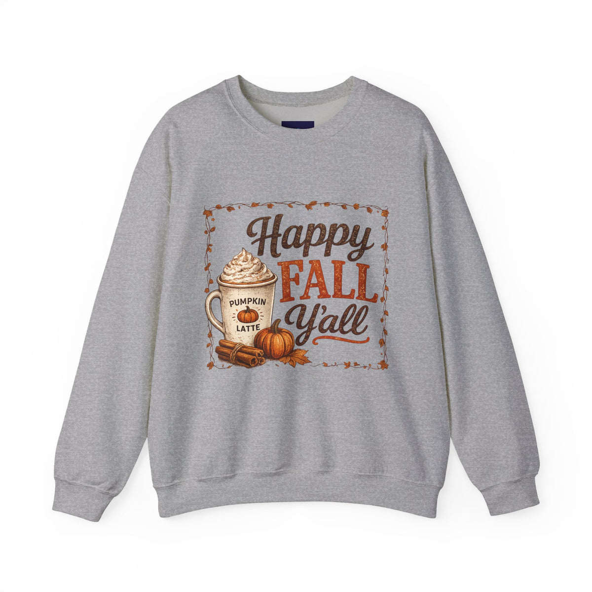 Happy Fall Y’all Crewneck Sweatshirt — Autumn Pullover