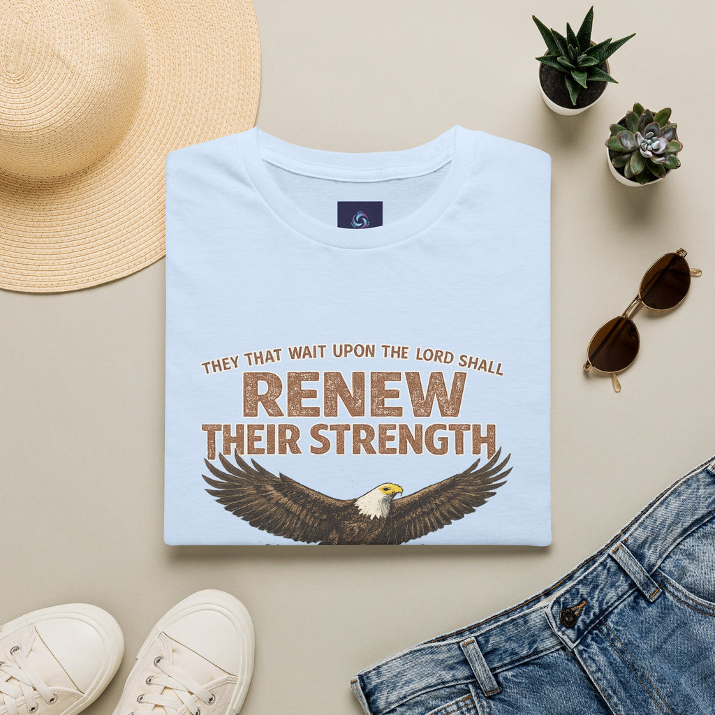 They That Wait Upon the Lord — Isaiah 40:31 Christian Tee