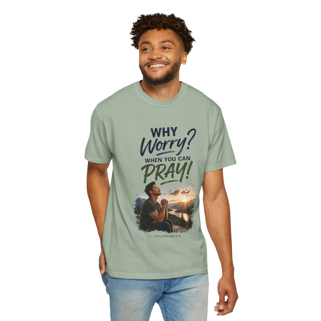 Why Worry - Pray - Men's Tee — Asian Man