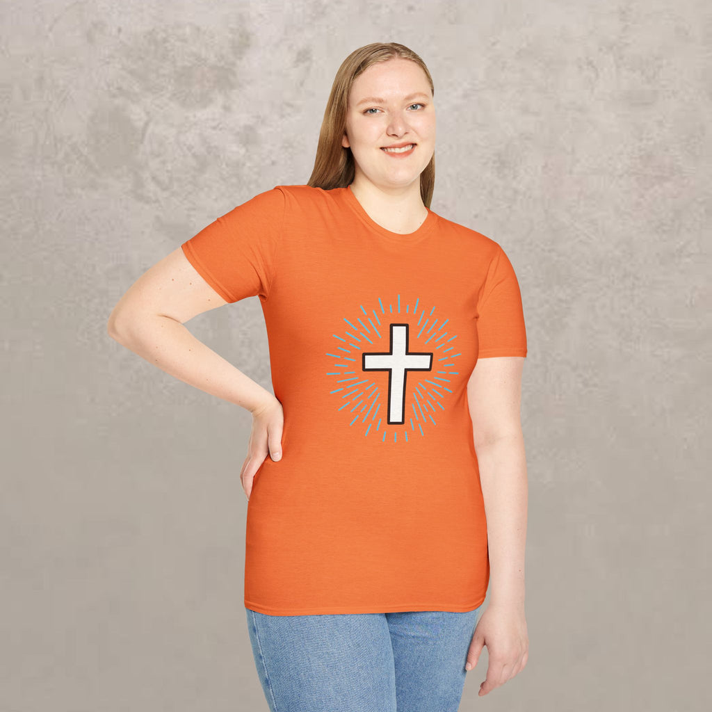 Glowing Cross Emblem T-Shirt