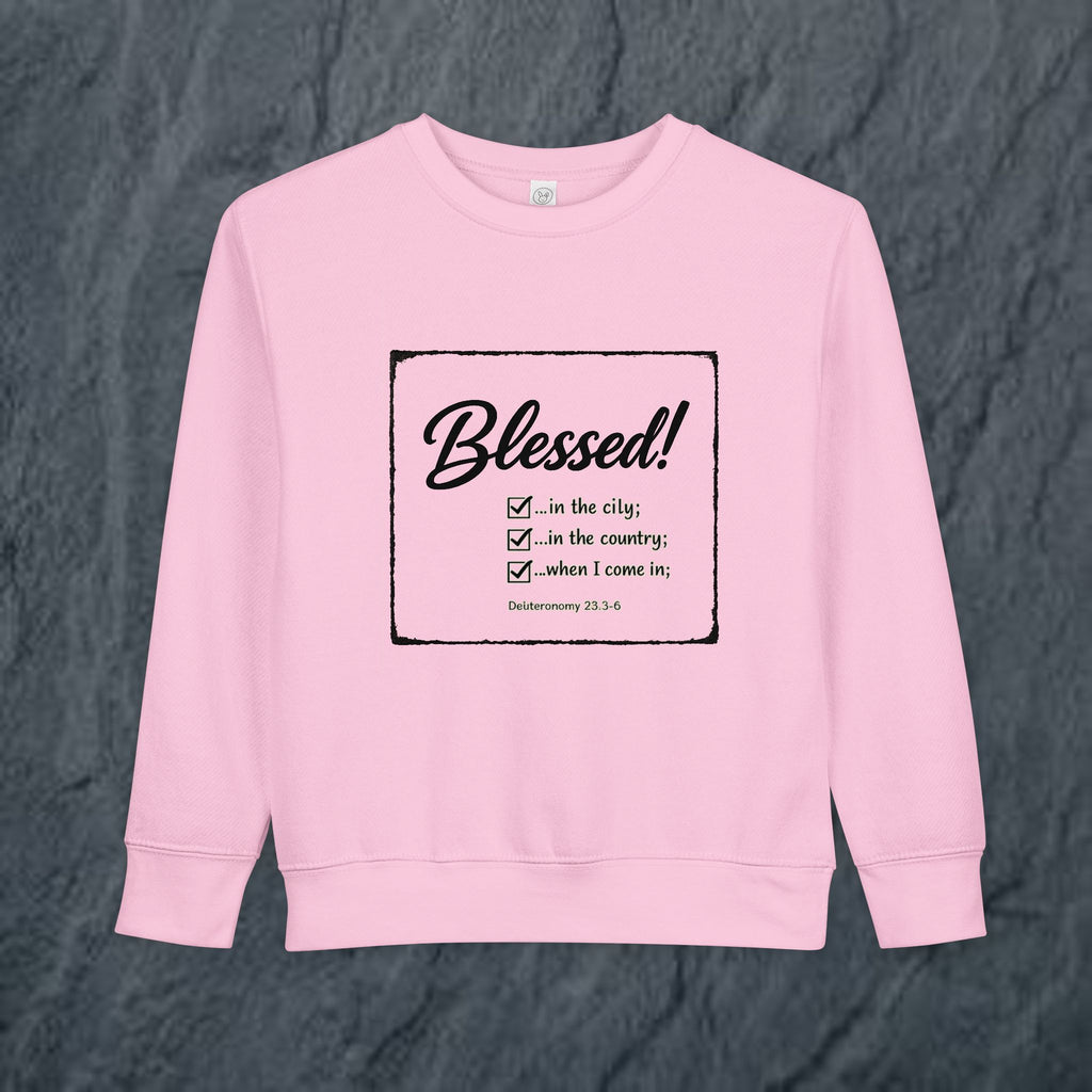 Kids/Toddler - Blessed!  -Deuteronomy 28:3-6 Sweatshirt