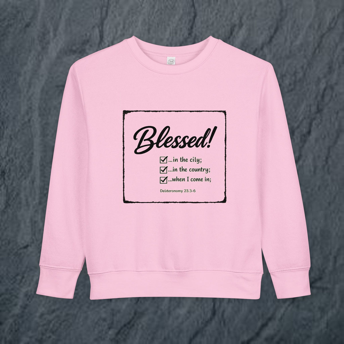 Kids/Toddler - Blessed!  -Deuteronomy 28:3-6 Sweatshirt