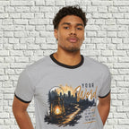 Your Word is a Lamp Skyline - Christian Ringer T-Shirt