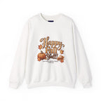 Happy Fall Y'all!  - Let's Gather and Give Thanks to the Lord Sweatshirt - Autumn Pumpkins & Leaves Crewneck