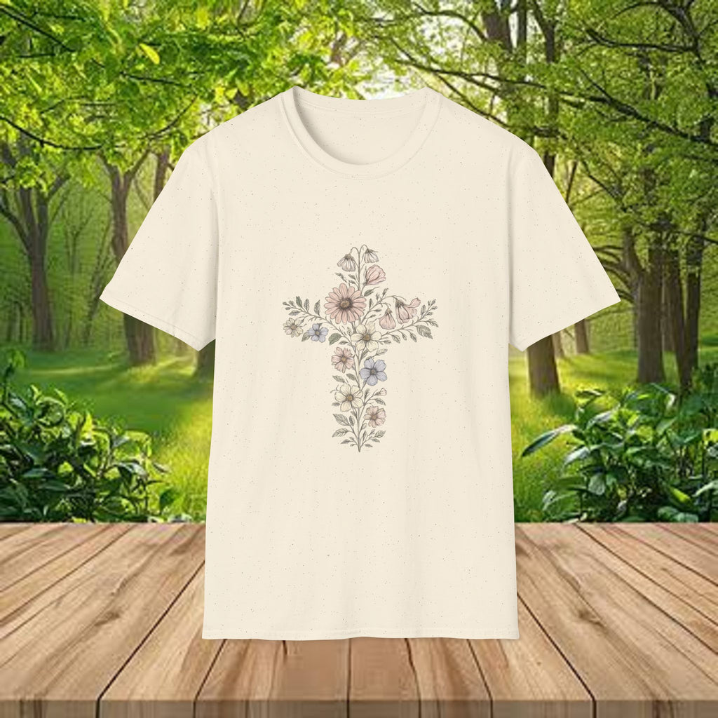 Floral Cross Bouquet Women's Tee