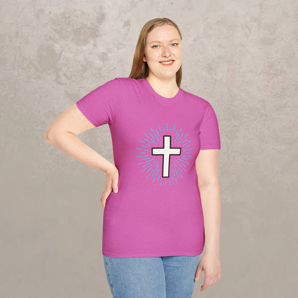 Glowing Cross Emblem T-Shirt