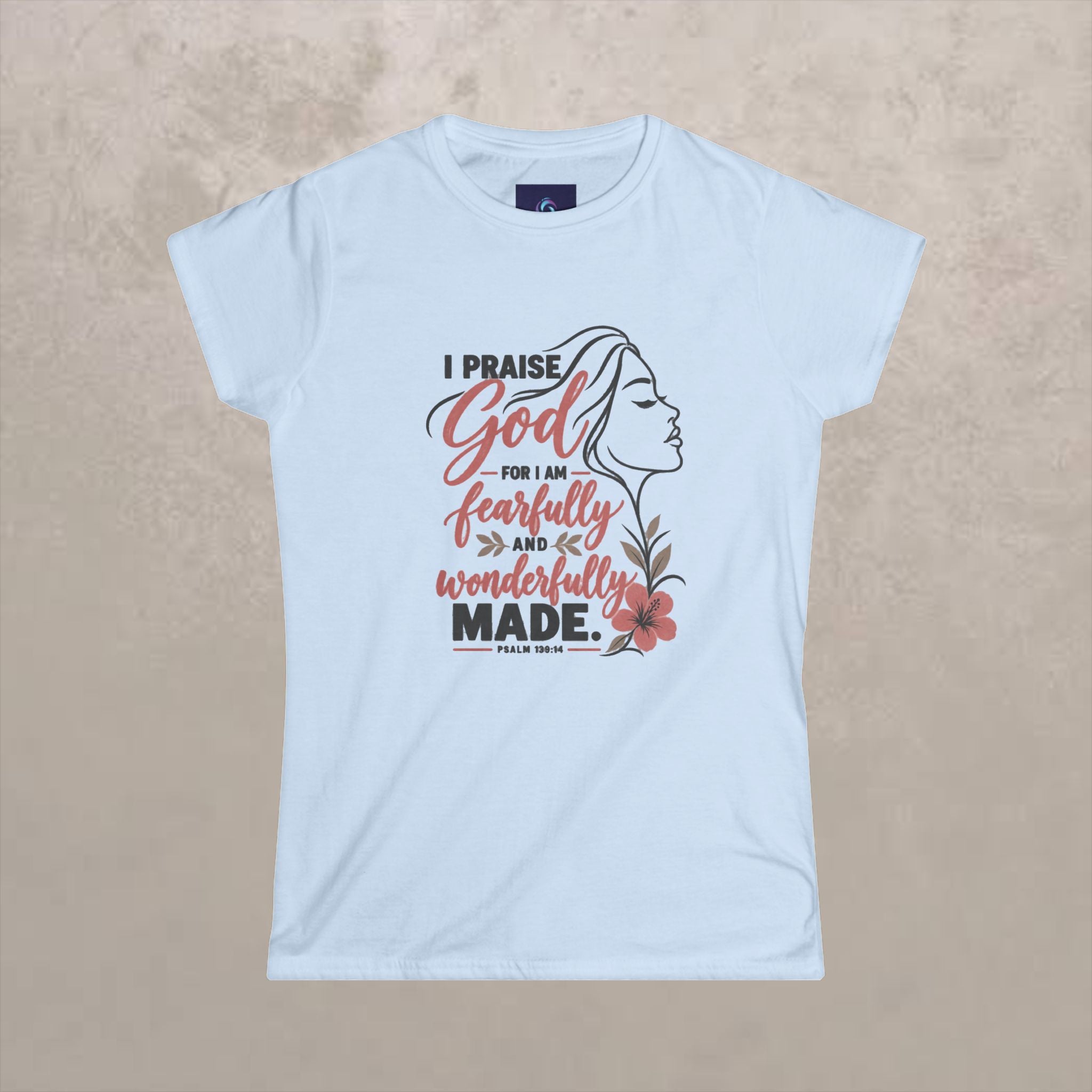 Fearfully & Wonderfully Made - Women’s Graphic Fitted Tee (Neutral)