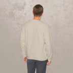 Fall For Jesus - He Never Leaves - Christian Graphic Crewneck Sweatshirt
