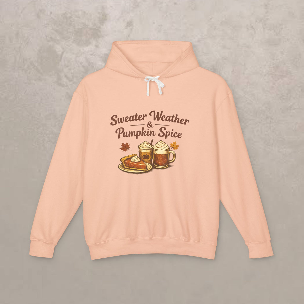 Adult -  "Sweater Weather & Pumpkin Spice" Autumn Hoodie