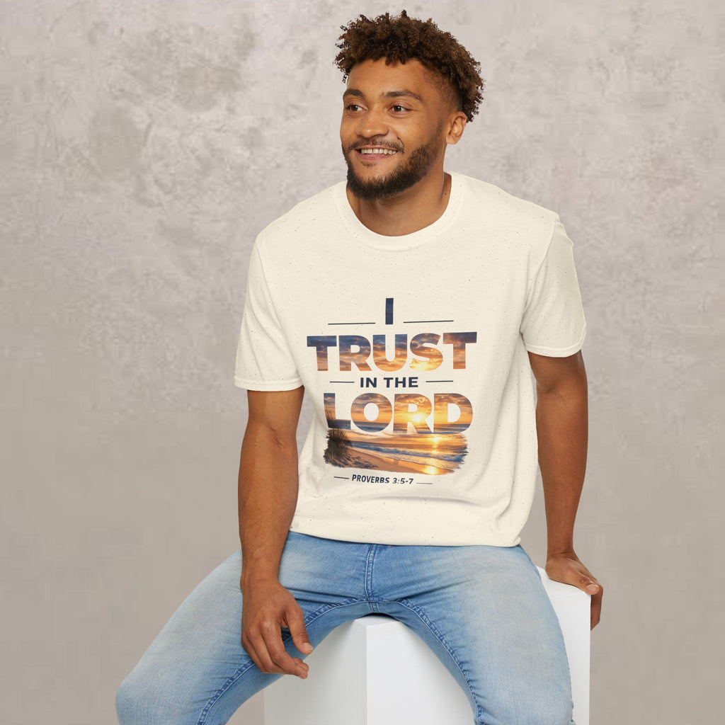 I Trust In The Lord - Ocean T‑Shirt — Proverbs 3:5 Christian Tee