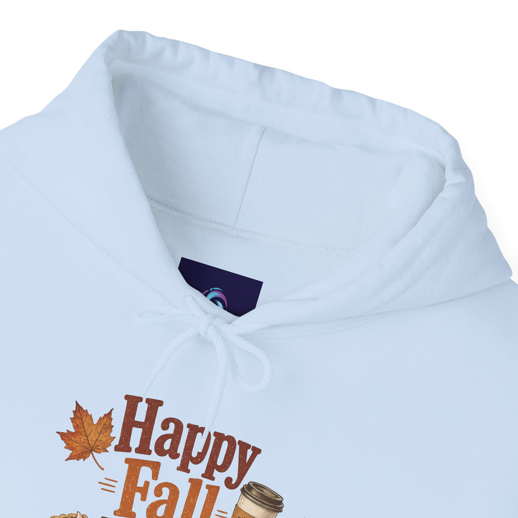 Adult Hoodie - Happy Fall Y'all" Pumpkin, Pie & Coffee - Autumn Sweatshirt