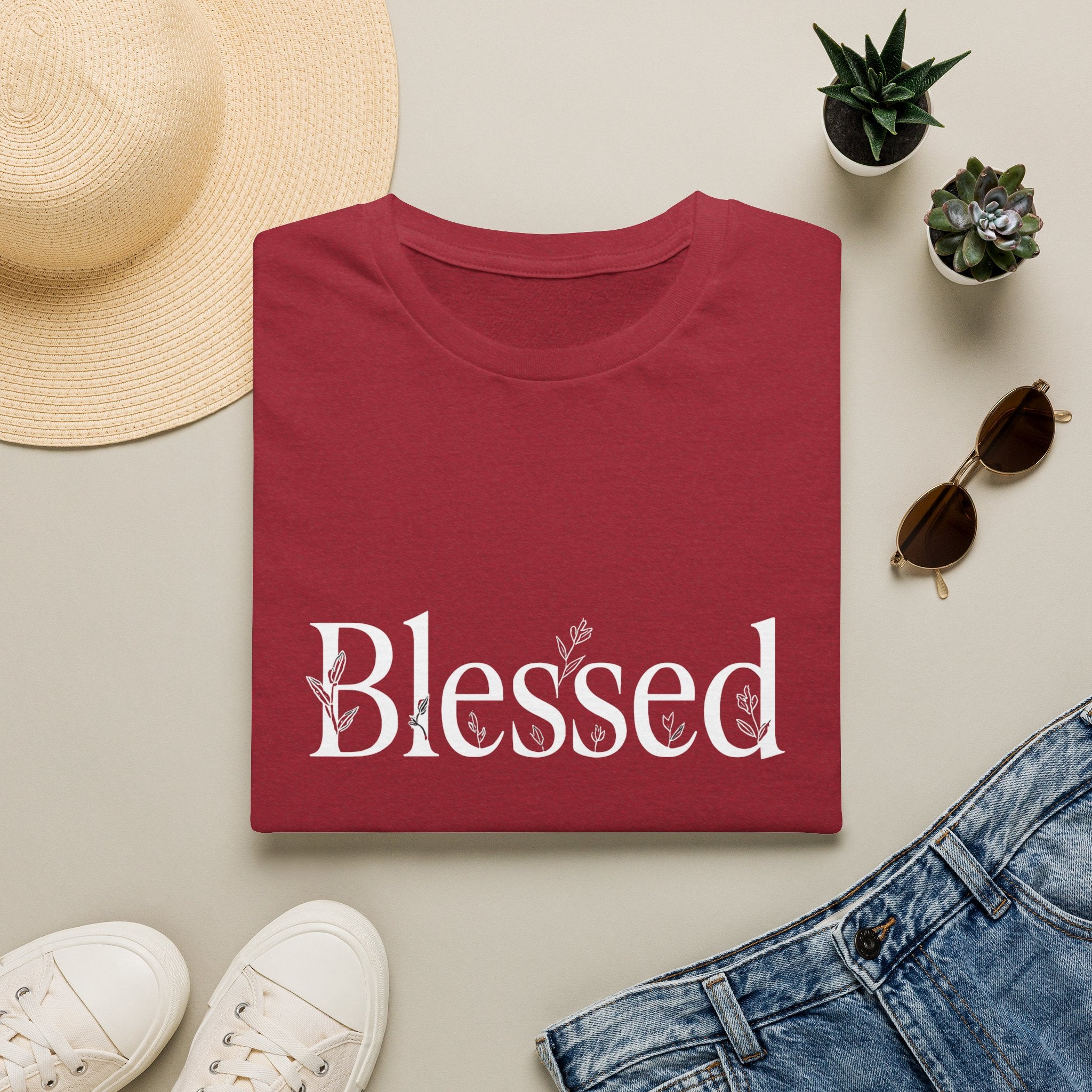 Blessed Floral Logo  Women's T-Shirt