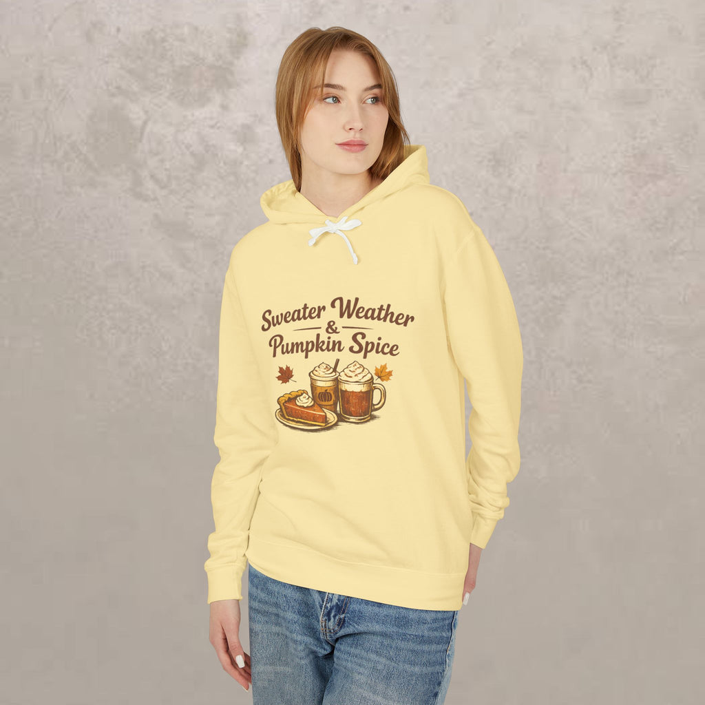 Adult -  "Sweater Weather & Pumpkin Spice" Autumn Hoodie