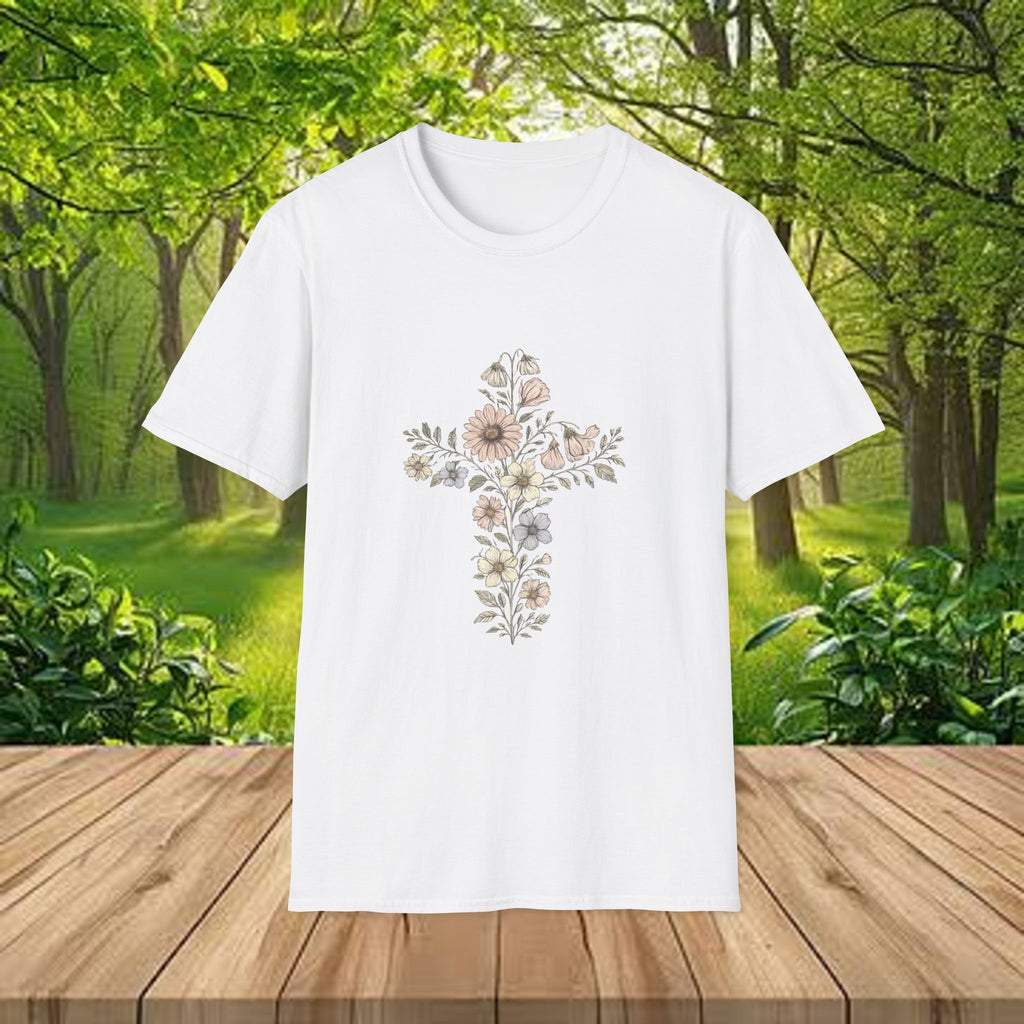 Floral Cross Bouquet Women's Tee