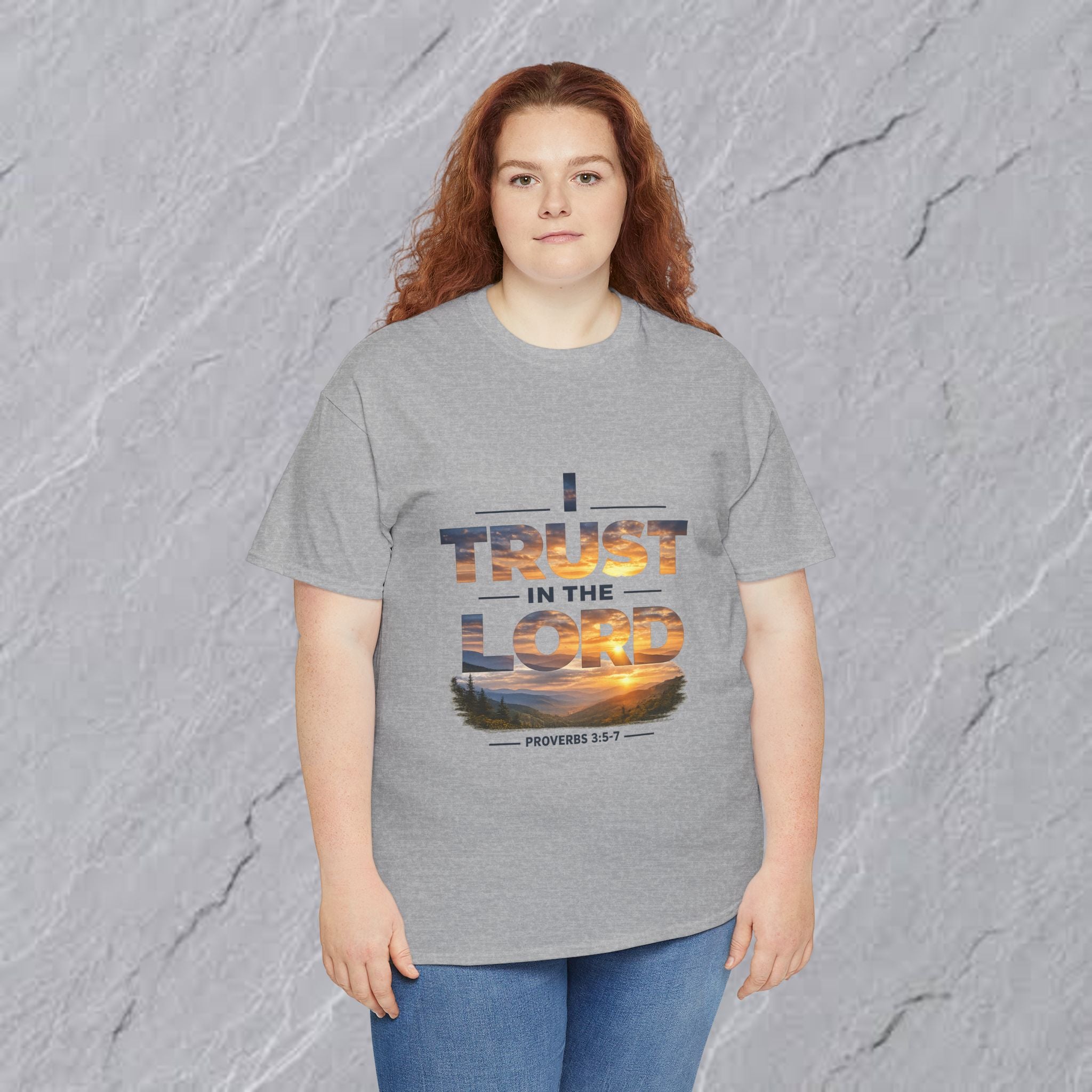 I Trust In The Lord - Mountains T‑Shirt — Proverbs 3:5 Christian Tee
