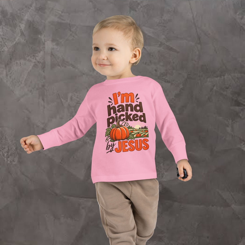 Toddler - I'm Hand-picked by Jesus - Long Sleeve Tee