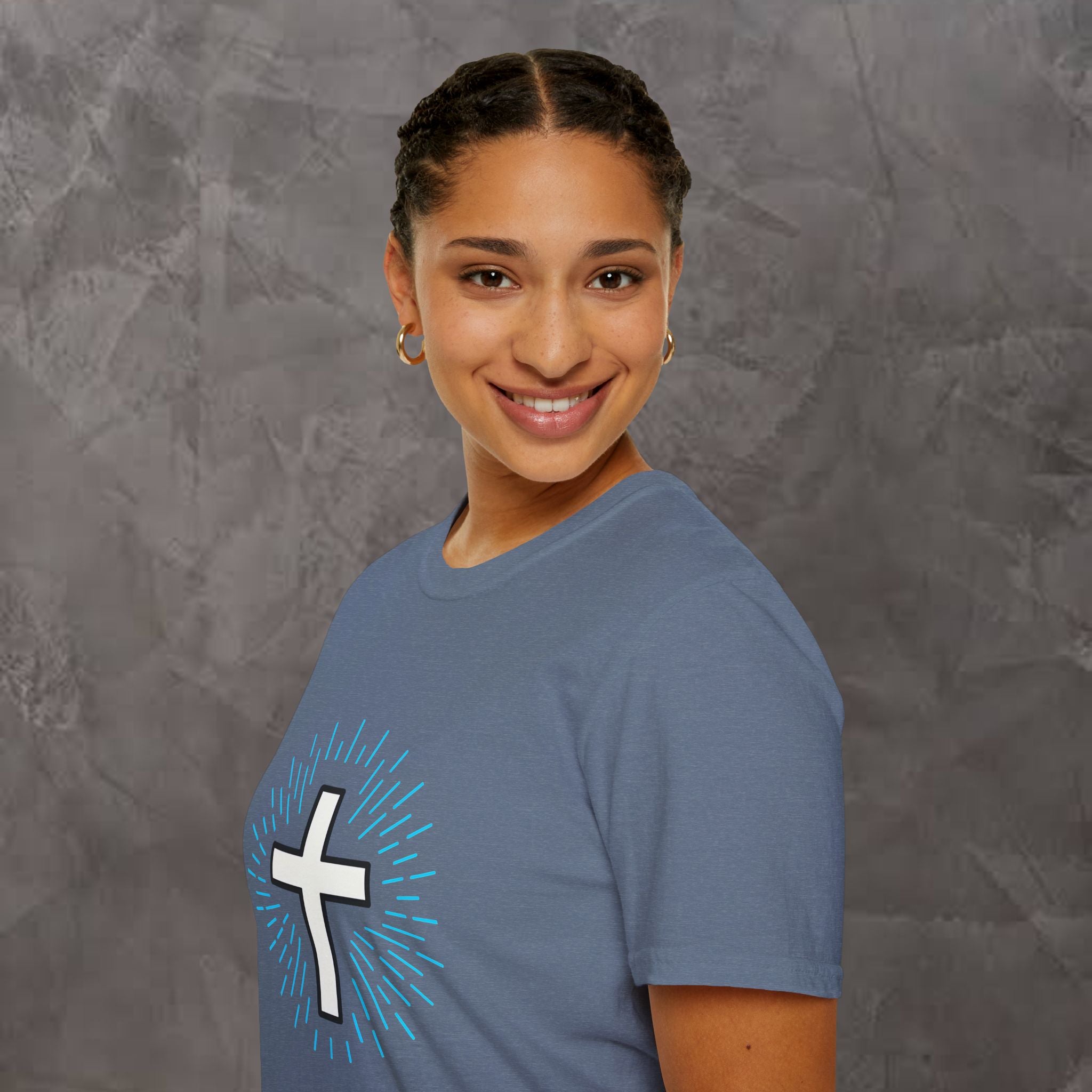 Glowing Cross Emblem T-Shirt