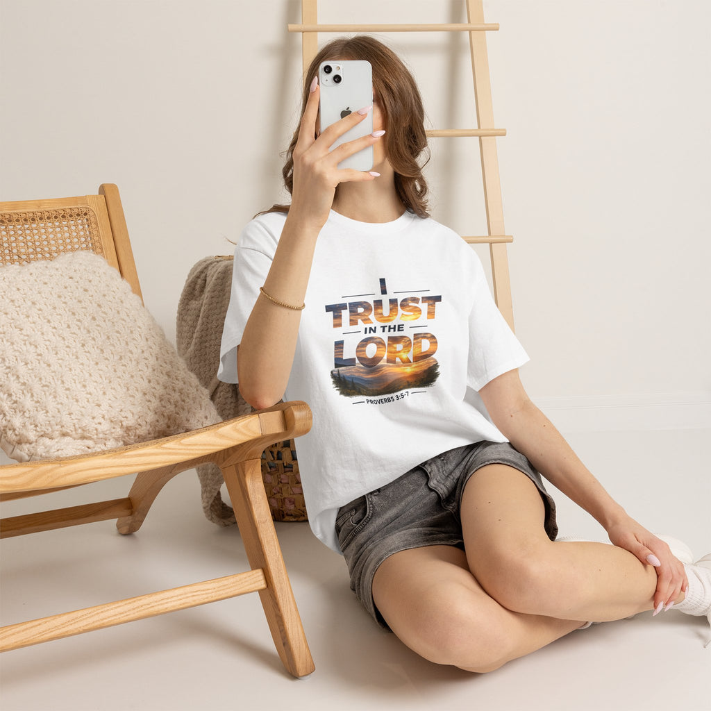 I Trust In The Lord - Mountains T‑Shirt — Proverbs 3:5 Christian Tee
