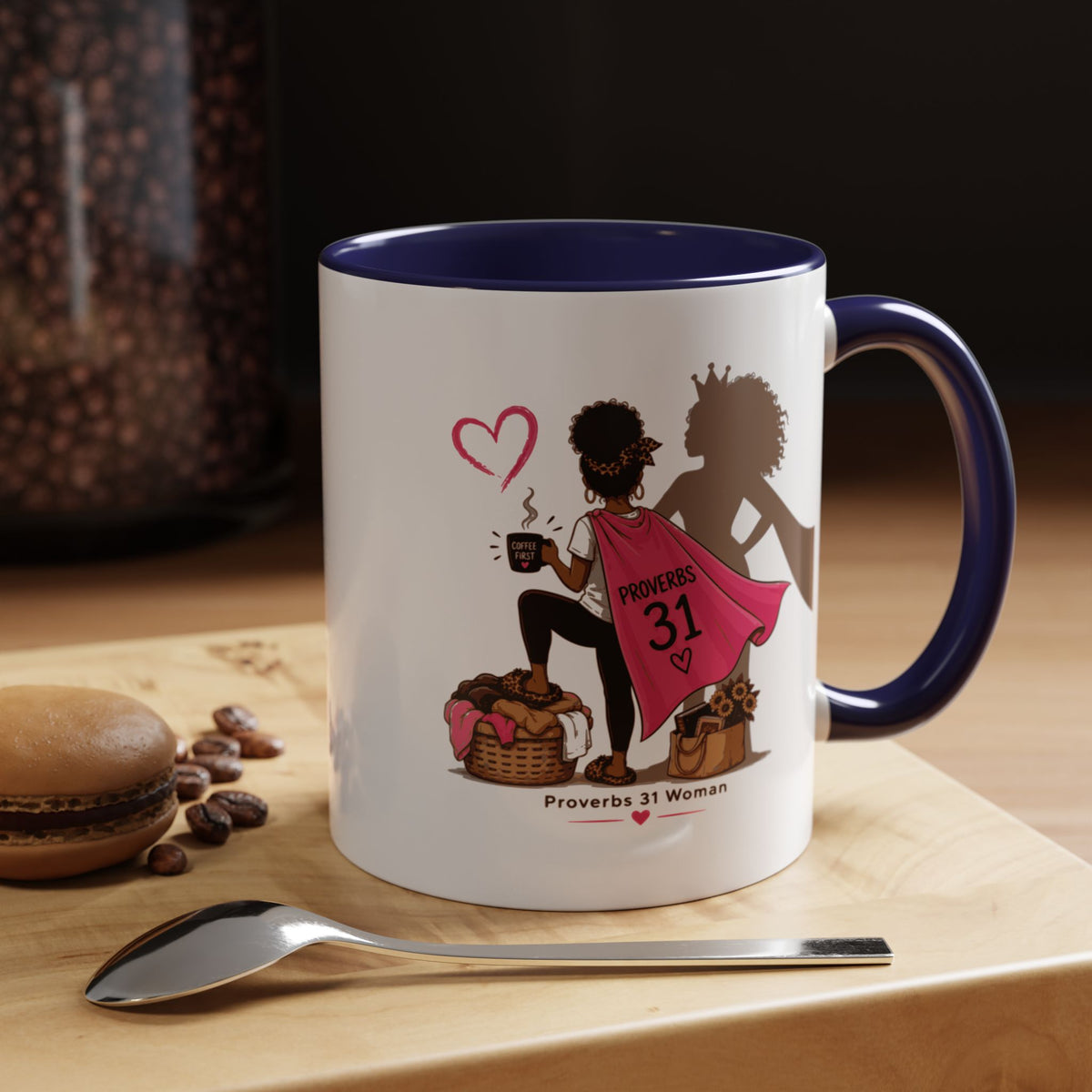 Proverbs 31 Woman Coffee Mug – Inspirational Accent Mug and Gift - Black (11/15oz)