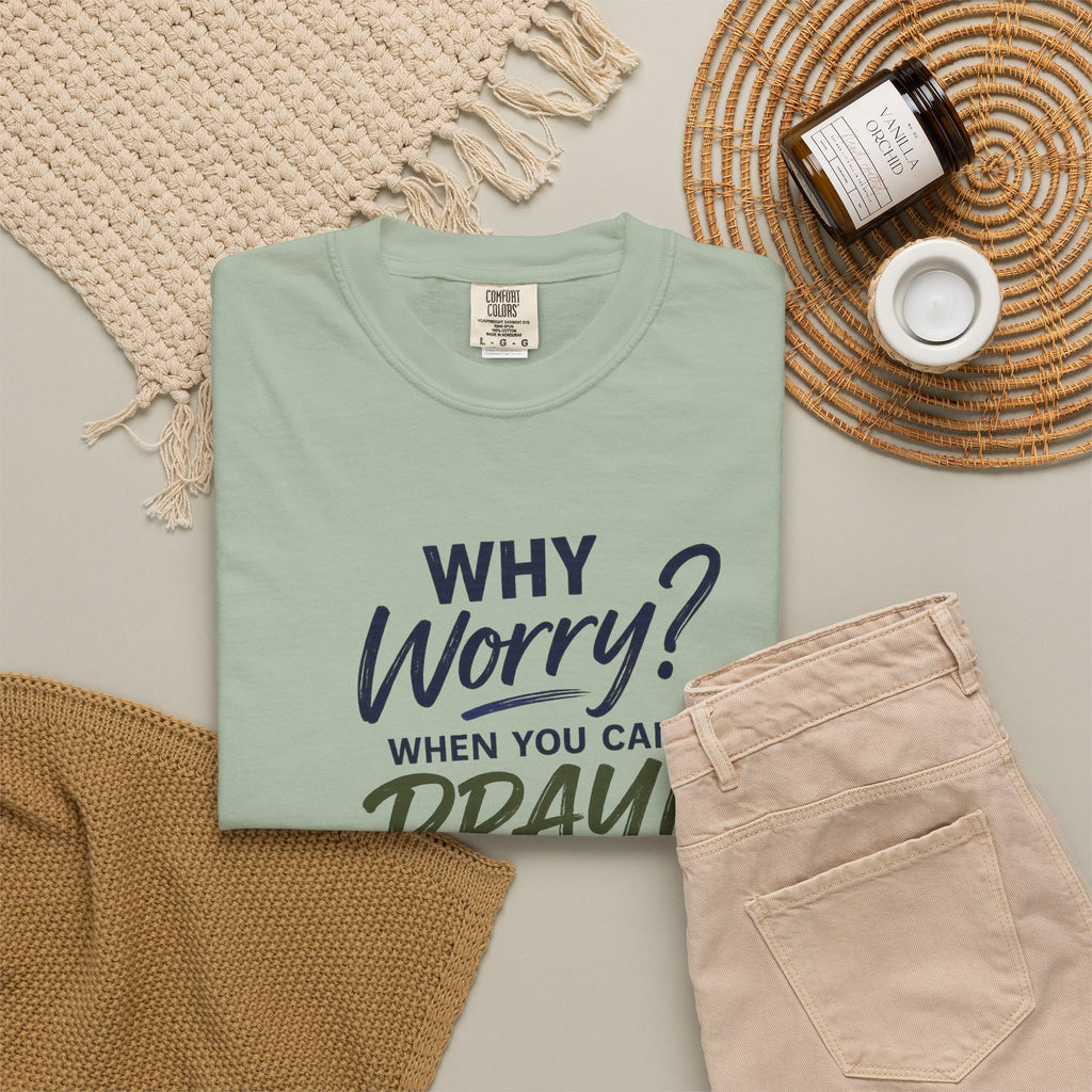 Why Worry - Pray - Men's Tee — Asian Man