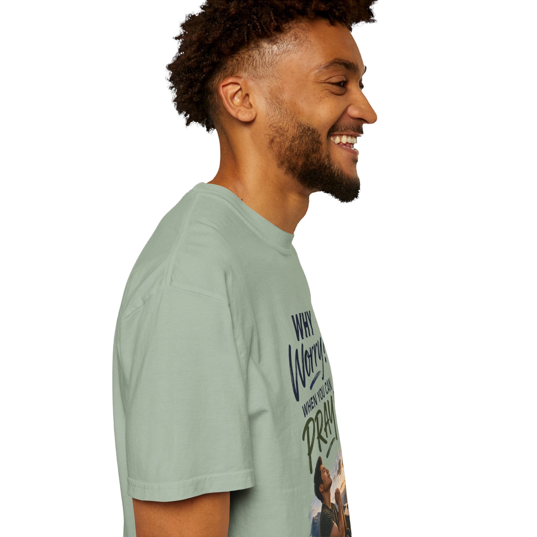 Why Worry - Pray - Men's Tee — Asian Man