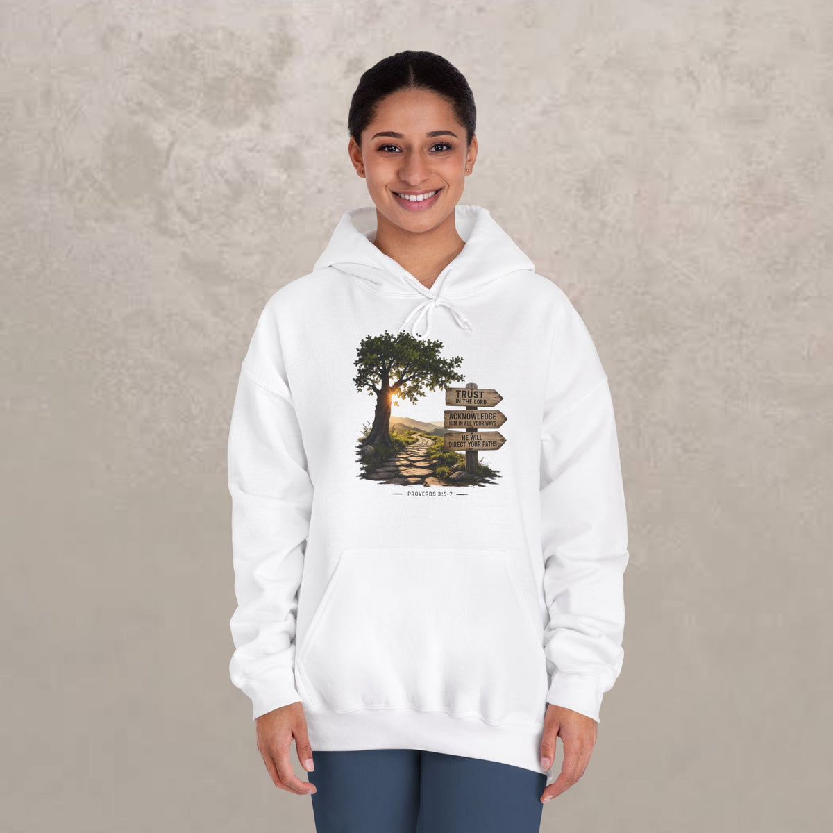 Trust in the Lord - Proverbs 3:5-7 - Hoodie Unisex