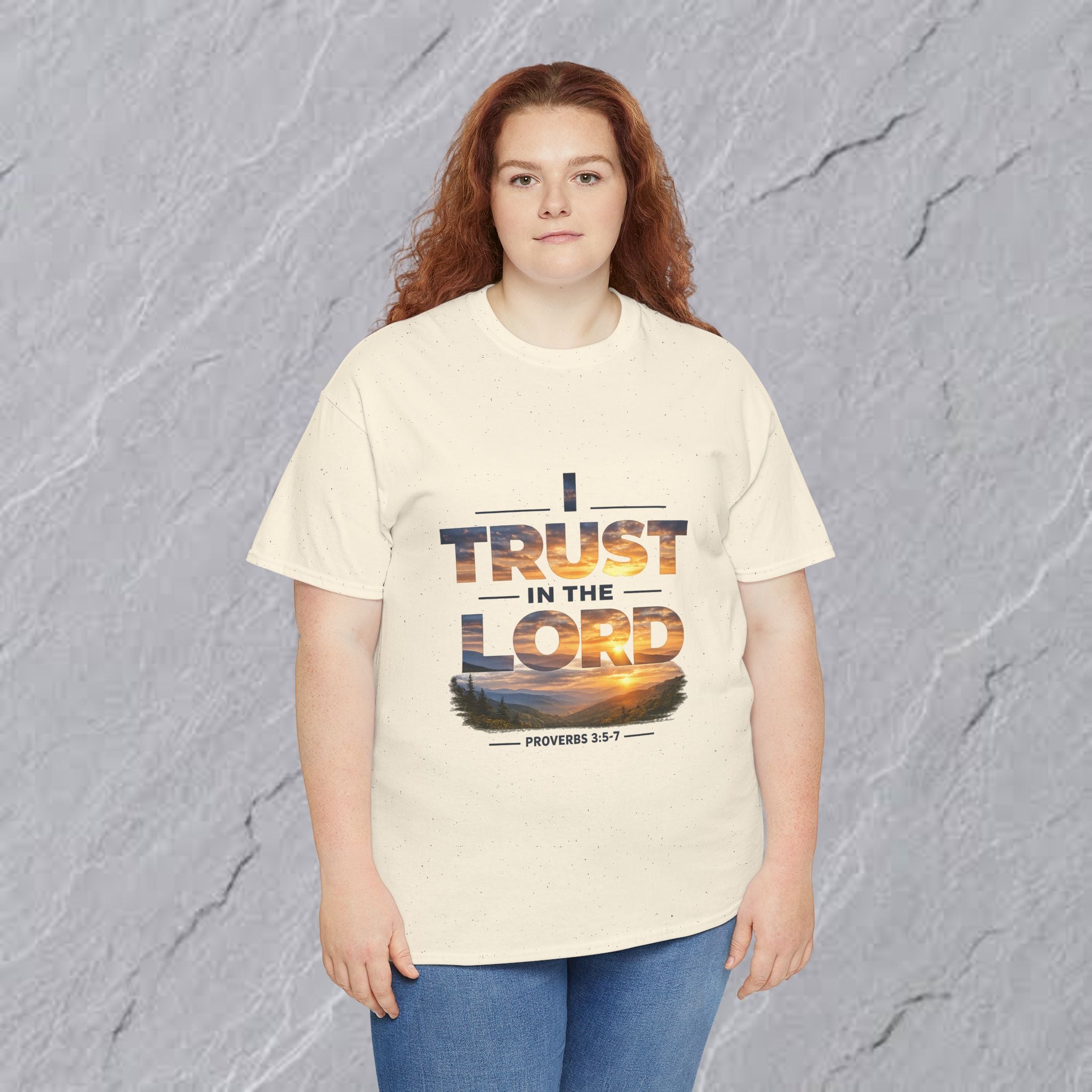 I Trust In The Lord - Mountains T‑Shirt — Proverbs 3:5 Christian Tee