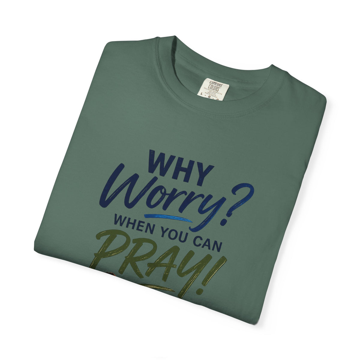 Why Worry - Pray - Men's Tee — Black Man