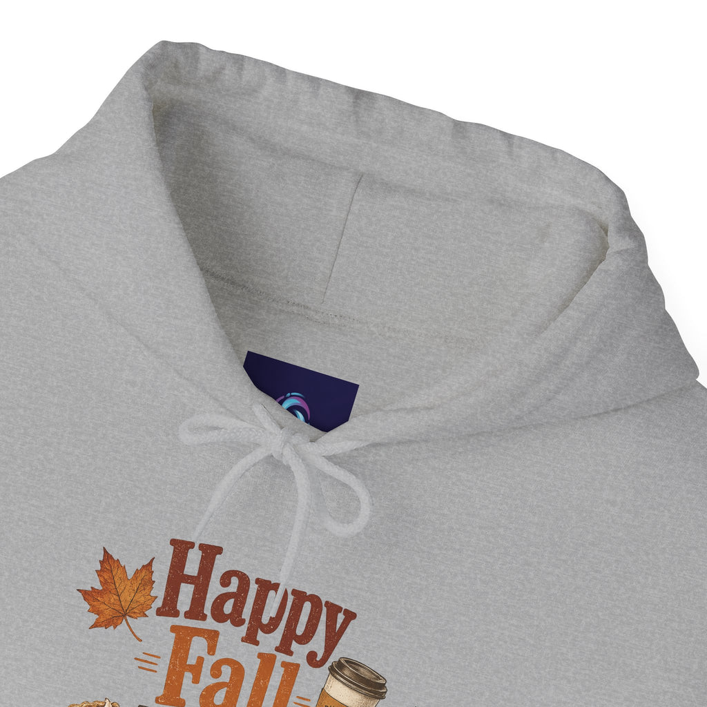 Adult Hoodie - Happy Fall Y'all" Pumpkin, Pie & Coffee - Autumn Sweatshirt