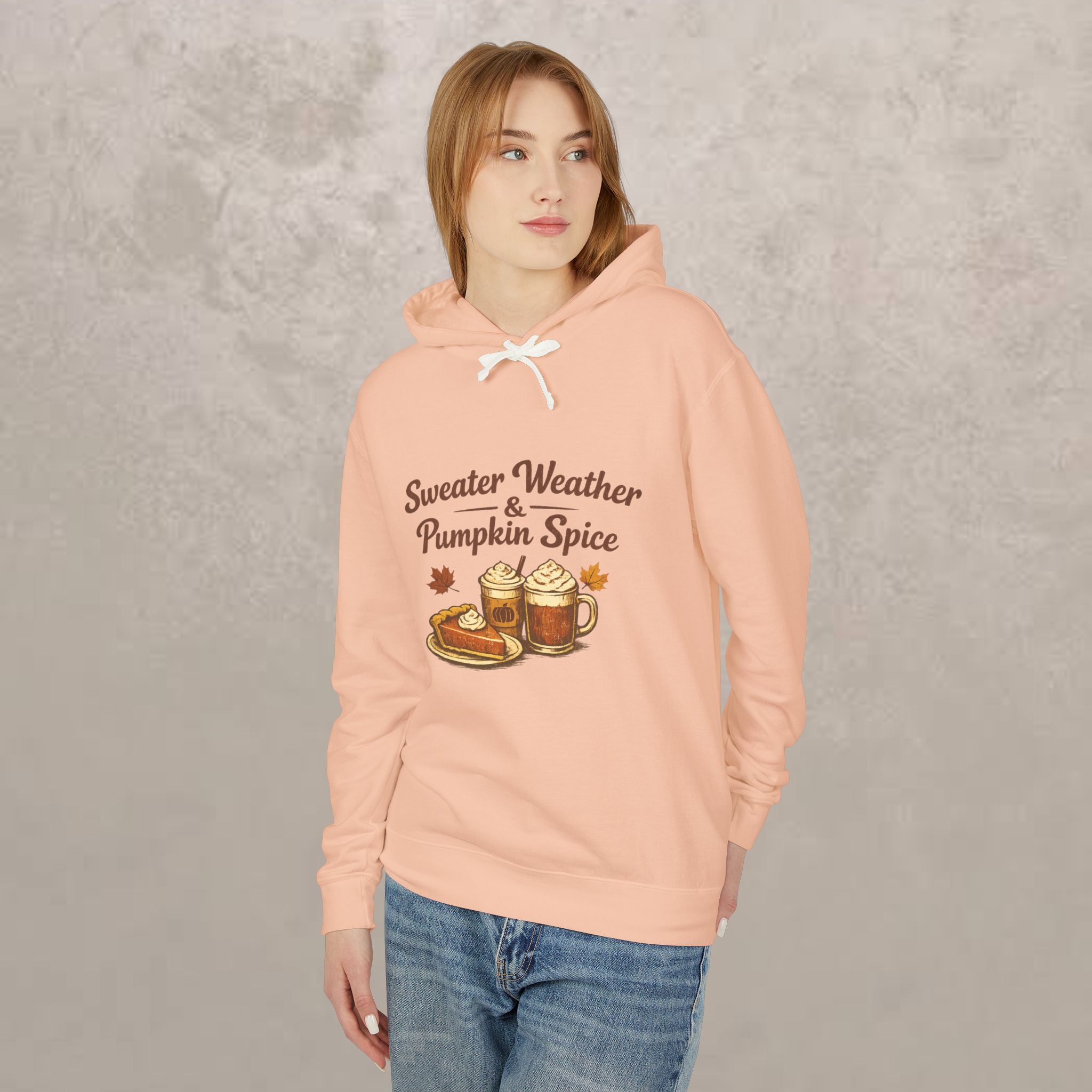 Adult -  "Sweater Weather & Pumpkin Spice" Autumn Hoodie