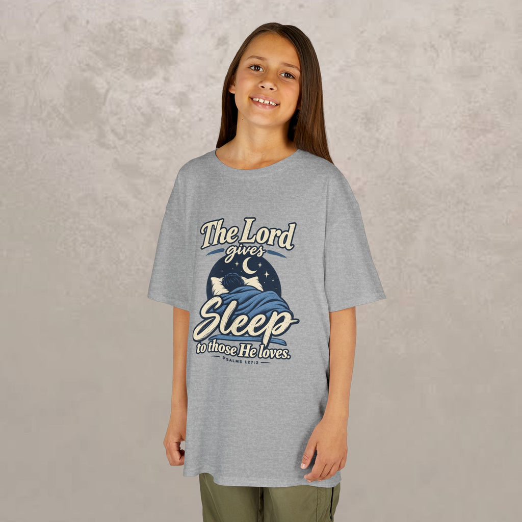 Kids — “The Lord Gives Sleep to Those He Loves” Christian Sleepwear Tee