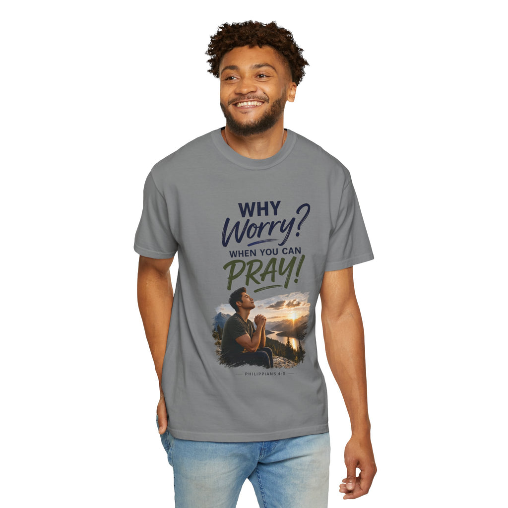 Why Worry - Pray - Men's Tee — Asian Man