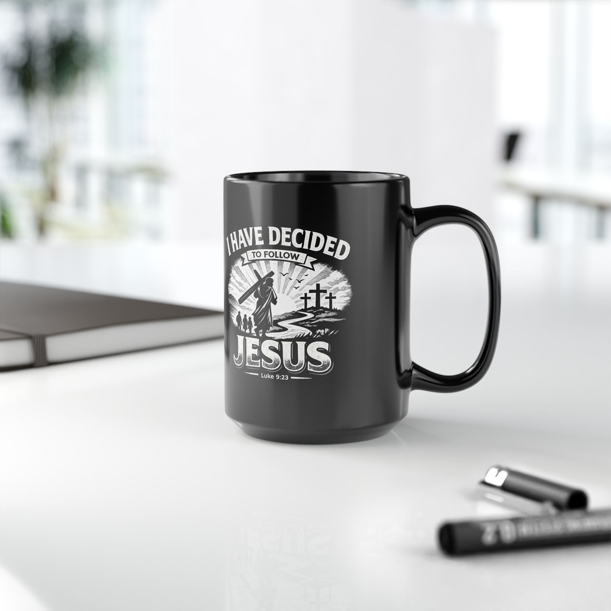 I Have Decided to Follow Jesus - Christian Faith Black Coffee Mug (11oz/15oz)