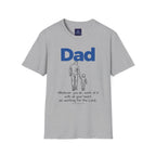 Dad - Whatever You Do, Do it As Unto the Lord V-Neck Tee — Graphic Casual Everyday Shirt for Fathers