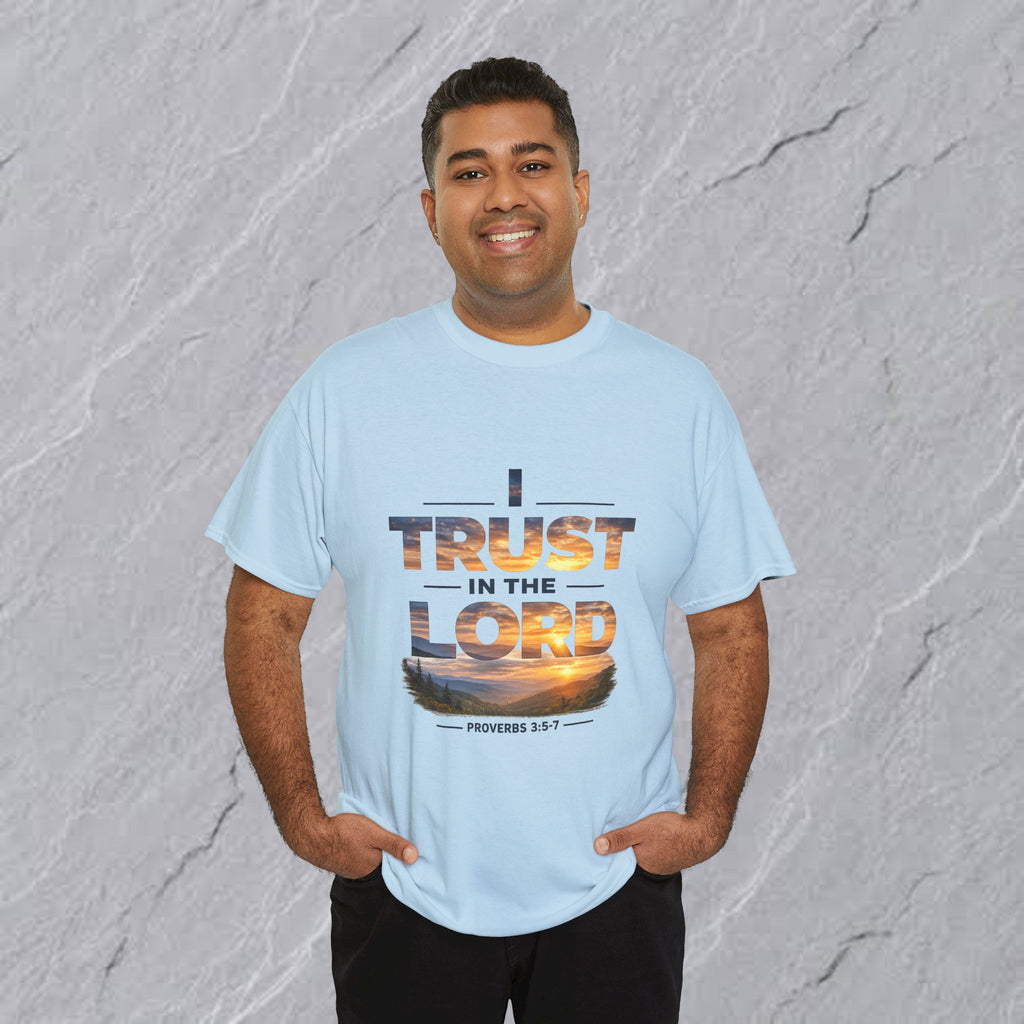 I Trust In The Lord - Mountains T‑Shirt — Proverbs 3:5 Christian Tee