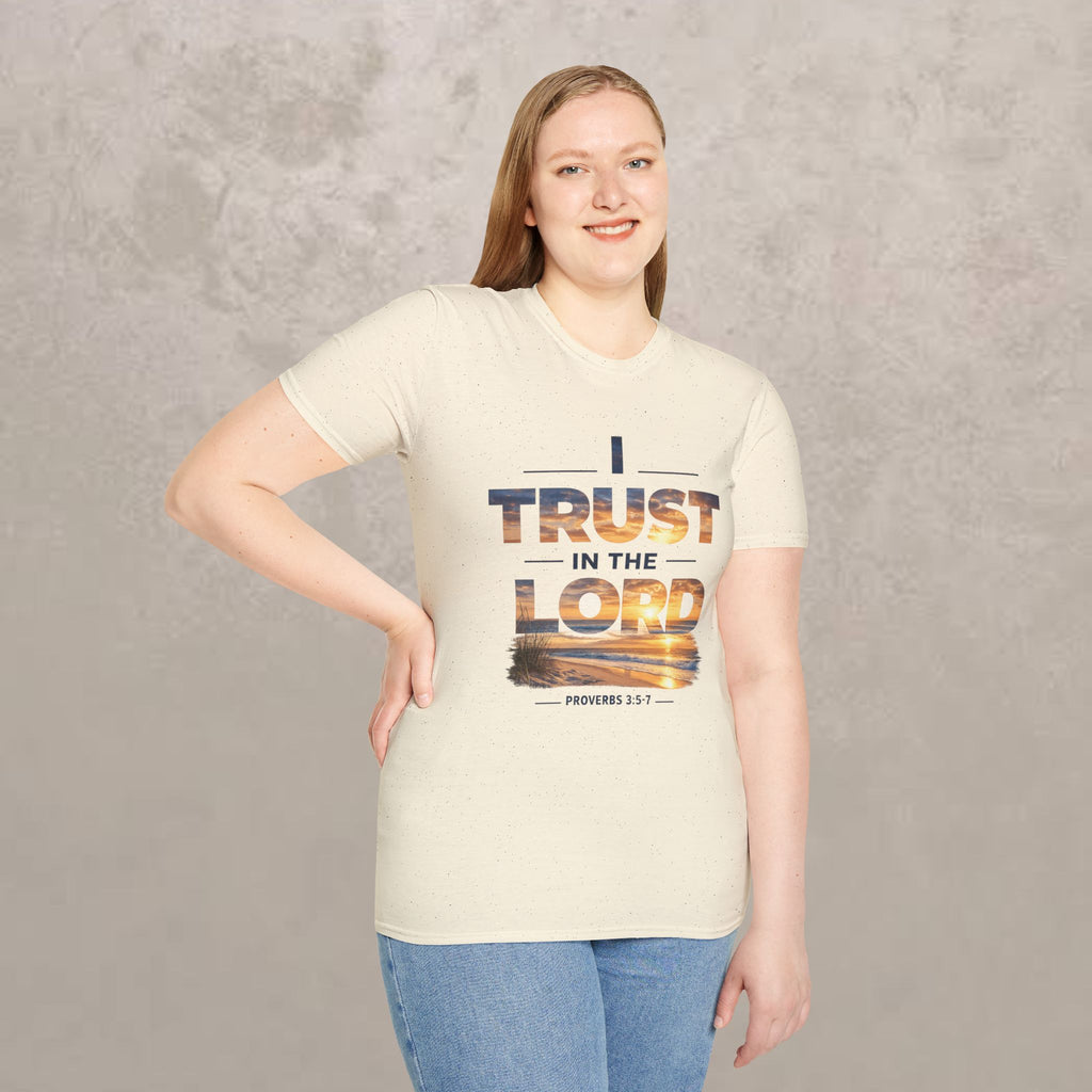 I Trust In The Lord - Ocean T‑Shirt — Proverbs 3:5 Christian Tee