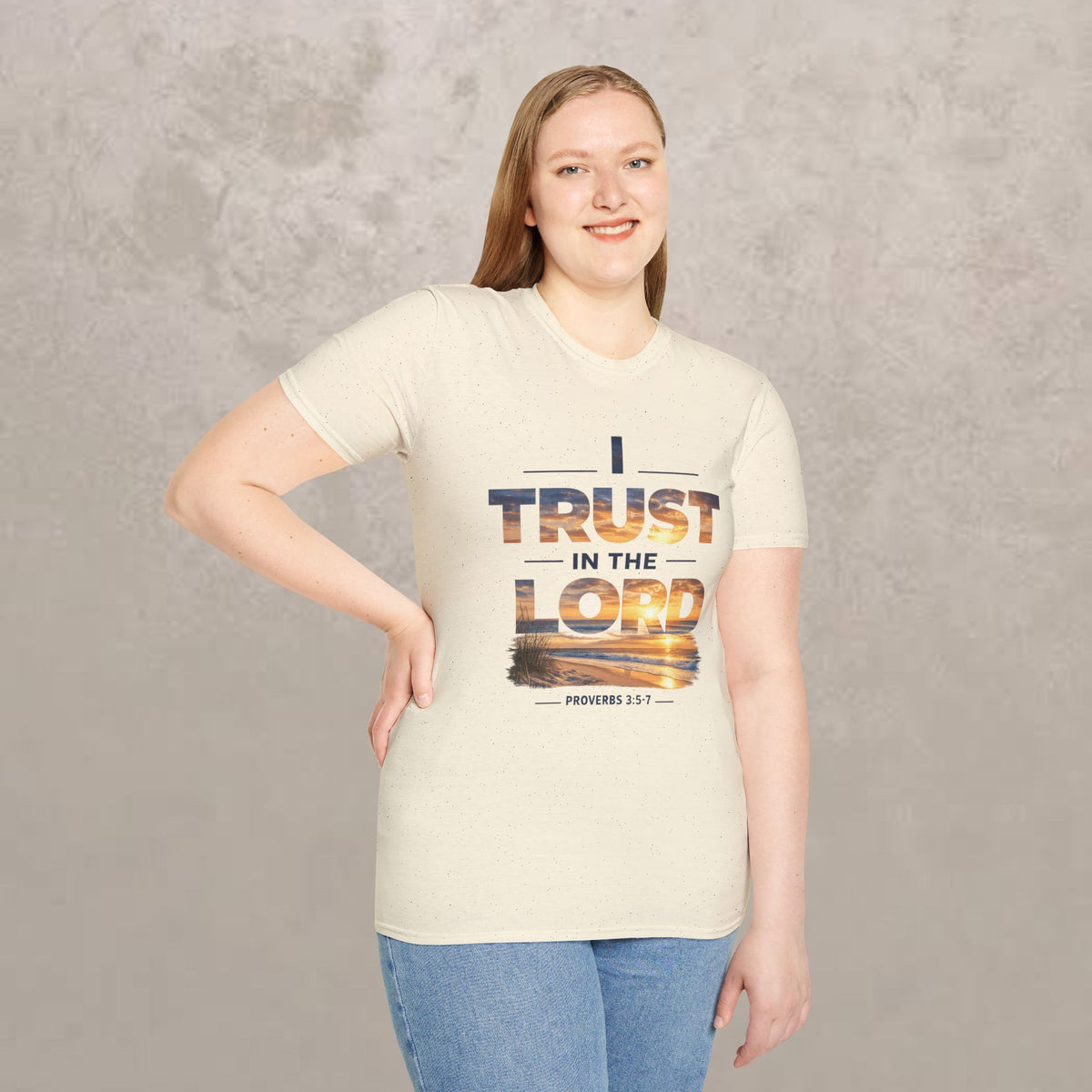 I Trust In The Lord - Ocean T‑Shirt — Proverbs 3:5 Christian Tee