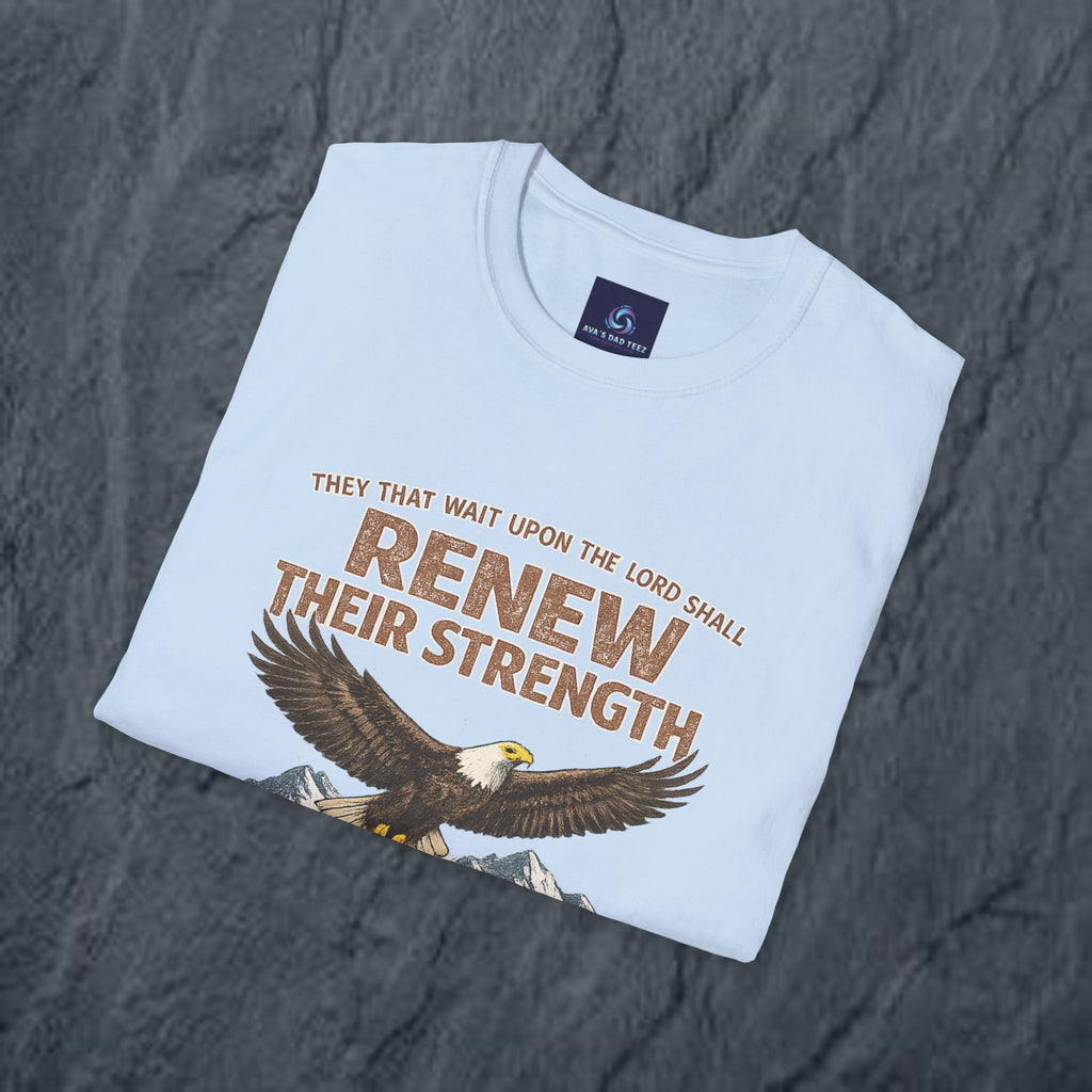 They That Wait Upon the Lord — Isaiah 40:31 Christian Tee