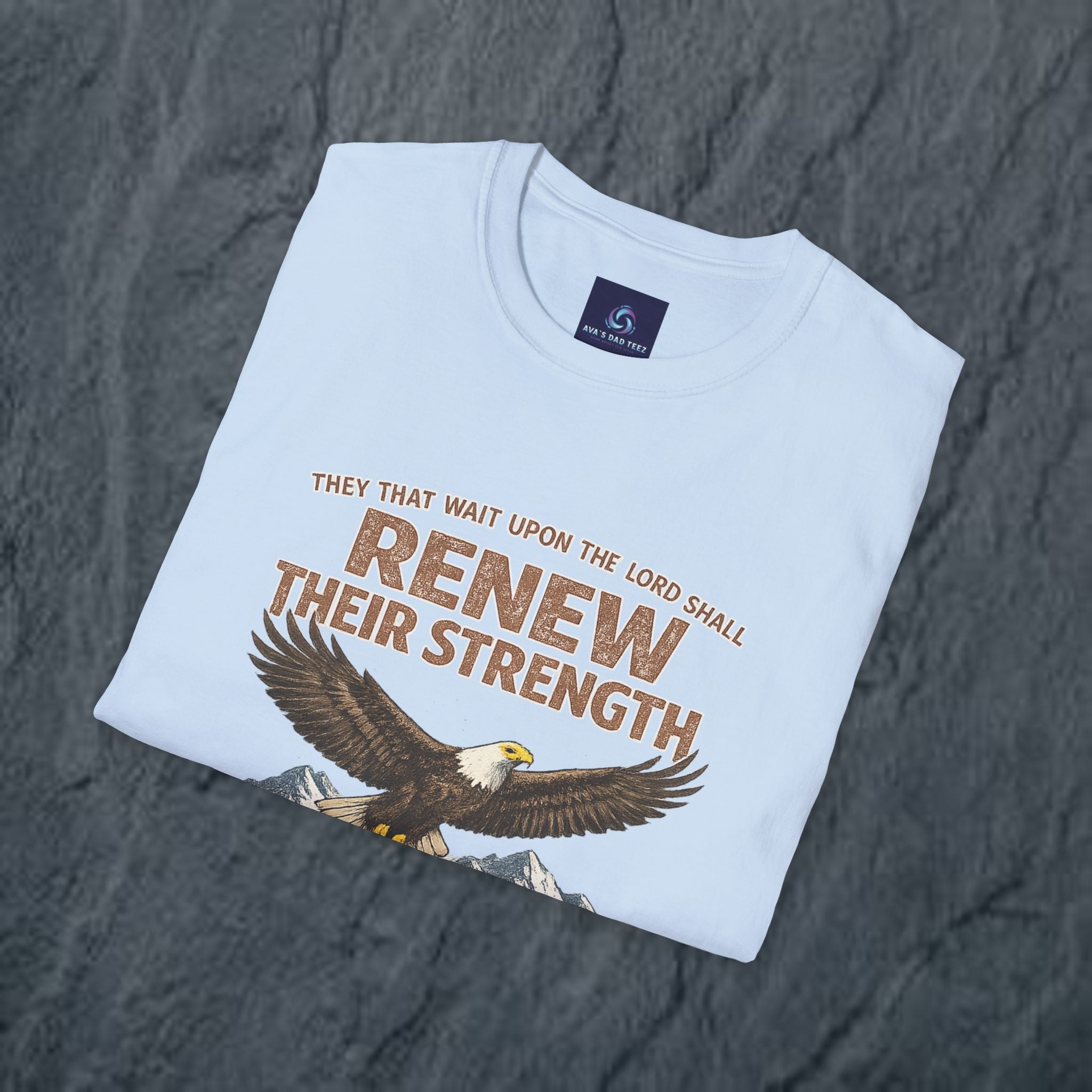 They That Wait Upon the Lord — Isaiah 40:31 Christian Tee