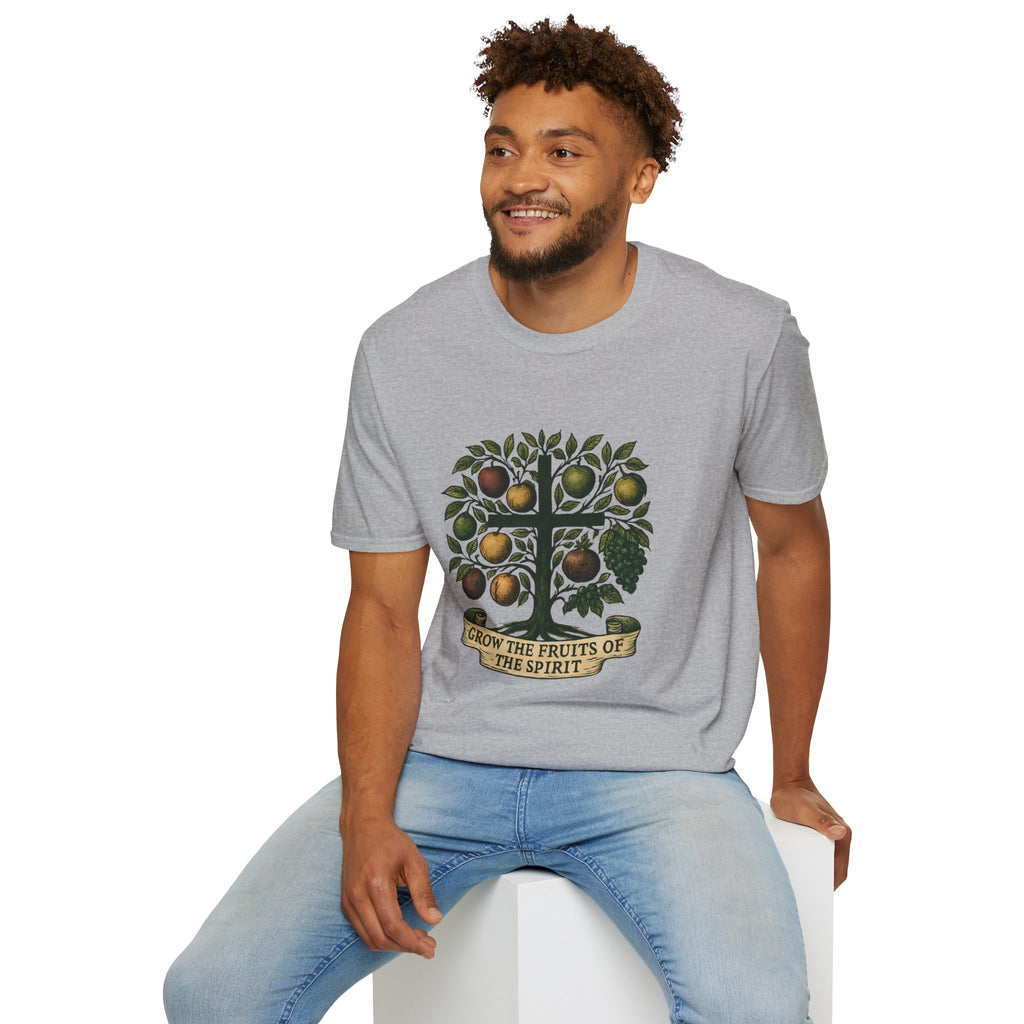 T-Shirt — 'Grow the Fruits of the Spirit' Christian Faith Fruit Tree Tee