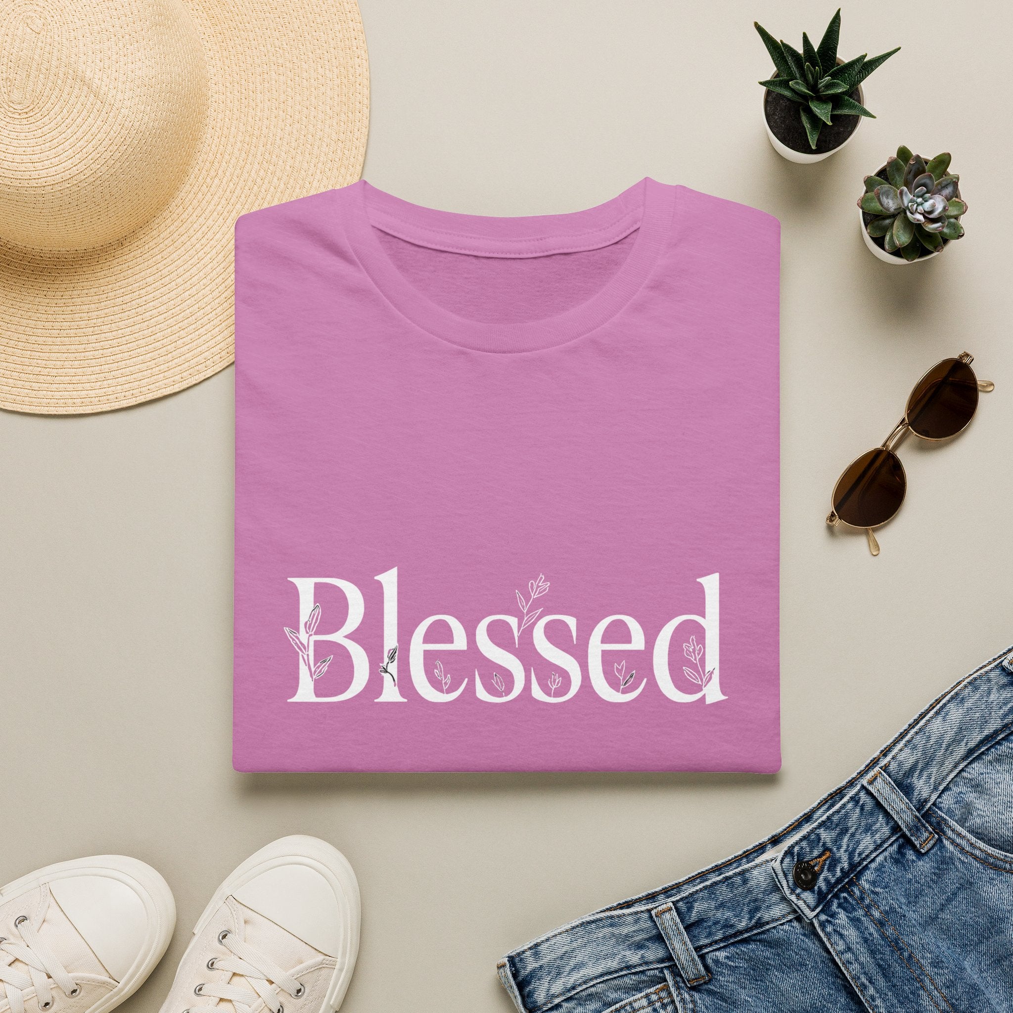 Blessed Floral Logo  Women's T-Shirt