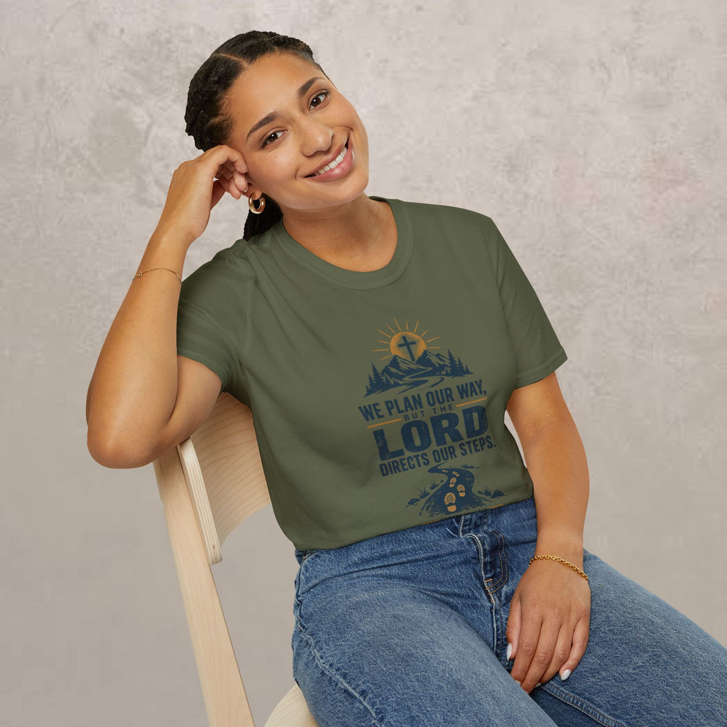 We Plan Our Way, But the Lord Directs Our Steps - Unisex Tee
